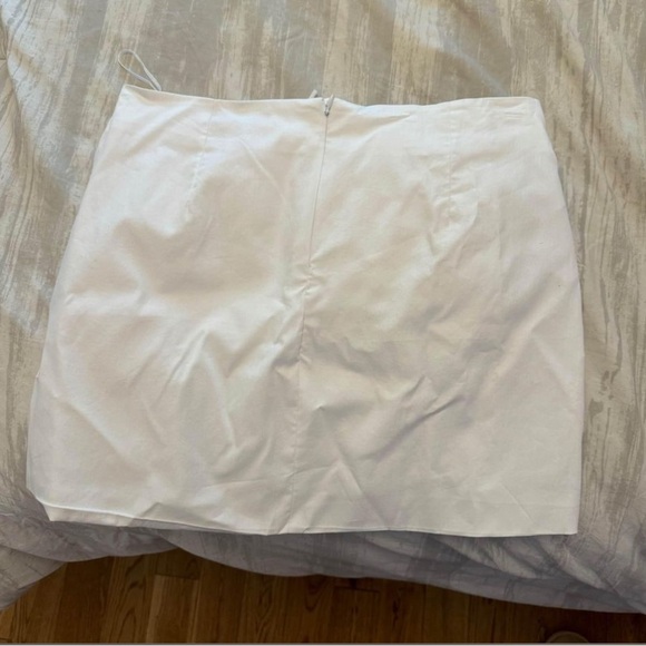 Mango White Flower Rose Mini Skirt - Picture 4 of 4